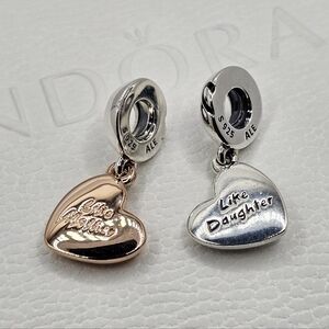 Authentic Pandora ⭐️RETIRED⭐️ MOTHER & DAUGHTER DANGLE CHARM🎁